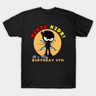 ninja birthday 5th T-Shirt